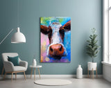 Cow Glass Wall Art