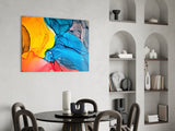 Dance of Colors Glass Wall Art