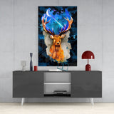 Deer Glass Wall Art