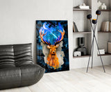 Deer Glass Wall Art