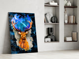 Deer Glass Wall Art