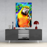 Parrot Glass Wall Art