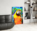 Parrot Glass Wall Art