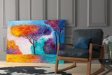 The Story of Autumn Glass Wall Art