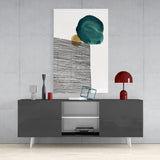 Abstract Shapes Glass Wall Art