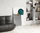 Abstract Shapes Glass Wall Art