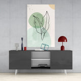 Abstract Shapes Glass Wall Art