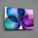 Abstract Shapes Glass Wall Art