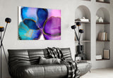 Abstract Shapes Glass Wall Art