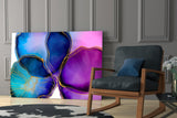 Abstract Shapes Glass Wall Art