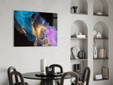 Abstract Depth Glass Wall Art