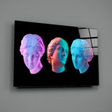 Statues Glass Wall Art