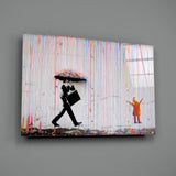 Color of Rain - Banksy Glass Wall Art