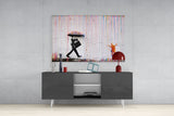 Color of Rain - Banksy Glass Wall Art