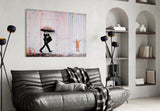 Color of Rain - Banksy Glass Wall Art