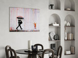 Color of Rain - Banksy Glass Wall Art