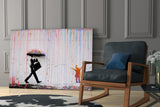 Color of Rain - Banksy Glass Wall Art