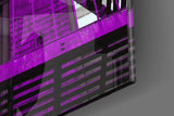 Purple Stairs Glass Wall Art