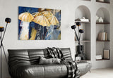 Umbrellas Glass Wall Art