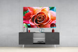 Rose Glass Wall Art