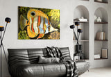 Orange Fish Glass Wall Art