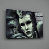 Mask Glass Wall Art