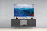 Shade of Blue Glass Wall Art