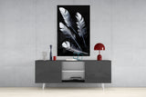 Feather Glass Wall Art