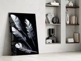 Feather Glass Wall Art