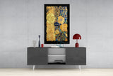 Gold Abstract Glass Wall Art