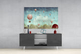 Balloon Glass Wall Art