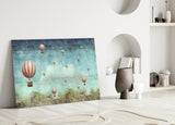 Balloon Glass Wall Art