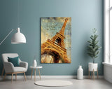 Eiffel Tower Glass Wall Art