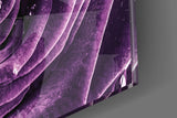 Purple Rose Glass Wall Art