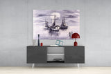 Ships Glass Wall Art