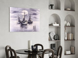 Ships Glass Wall Art