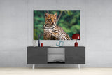 Cheetah Glass Wall Art