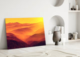 Warm Landscape Glass Wall Art