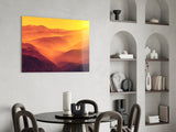 Warm Landscape Glass Wall Art