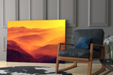 Warm Landscape Glass Wall Art