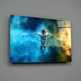 Astronaut Glass Wall Art