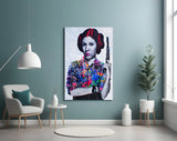 Princess Leia Glass Wall Art