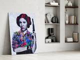 Princess Leia Glass Wall Art