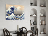 Kanagawa Oki Nami Ura Great Wave Glass Wall Art