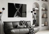 Hourglass Glass Wall Art