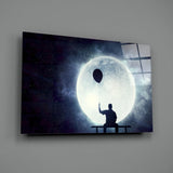 Balloon Thoughts Glass Wall Art