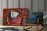 Hot Coffee Glass Wall Art