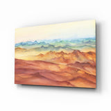 Abstract Mountains Glass Wall Art