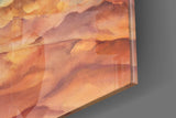 Abstract Mountains Glass Wall Art