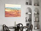 Abstract Mountains Glass Wall Art